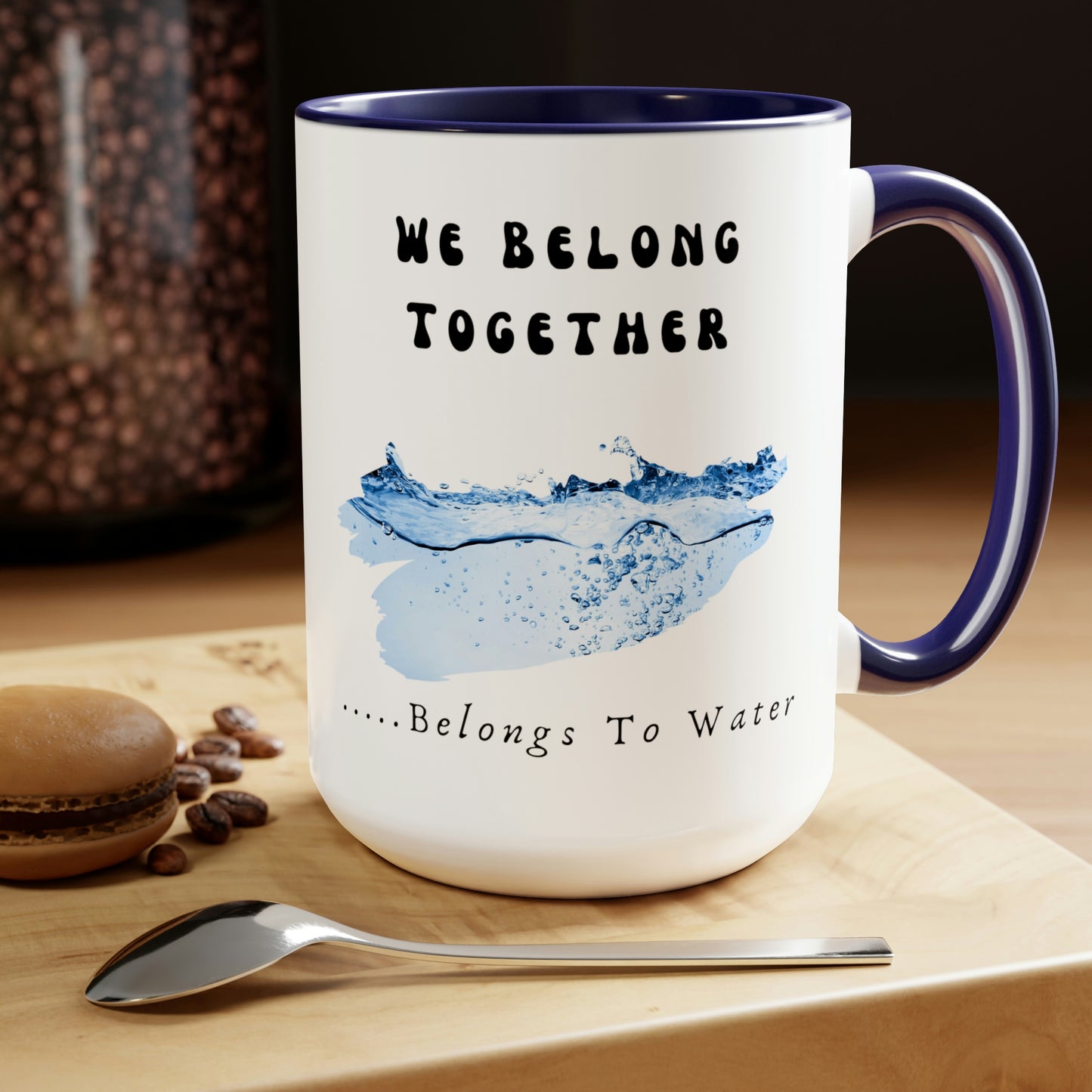 Stronger Together, Love, Two-Tone Coffee Mugs, 15oz