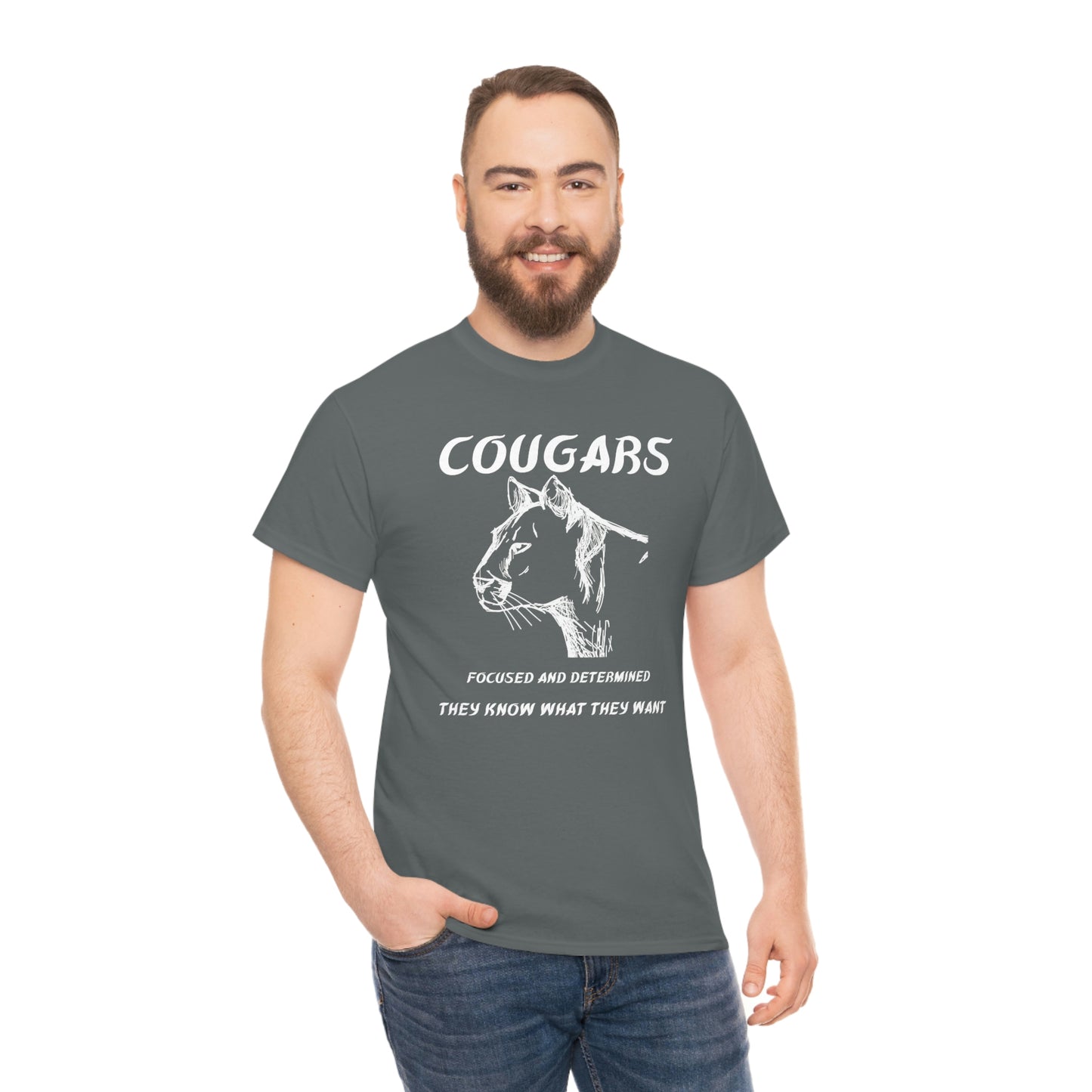 Cougars Unisex Heavy Cotton Tee