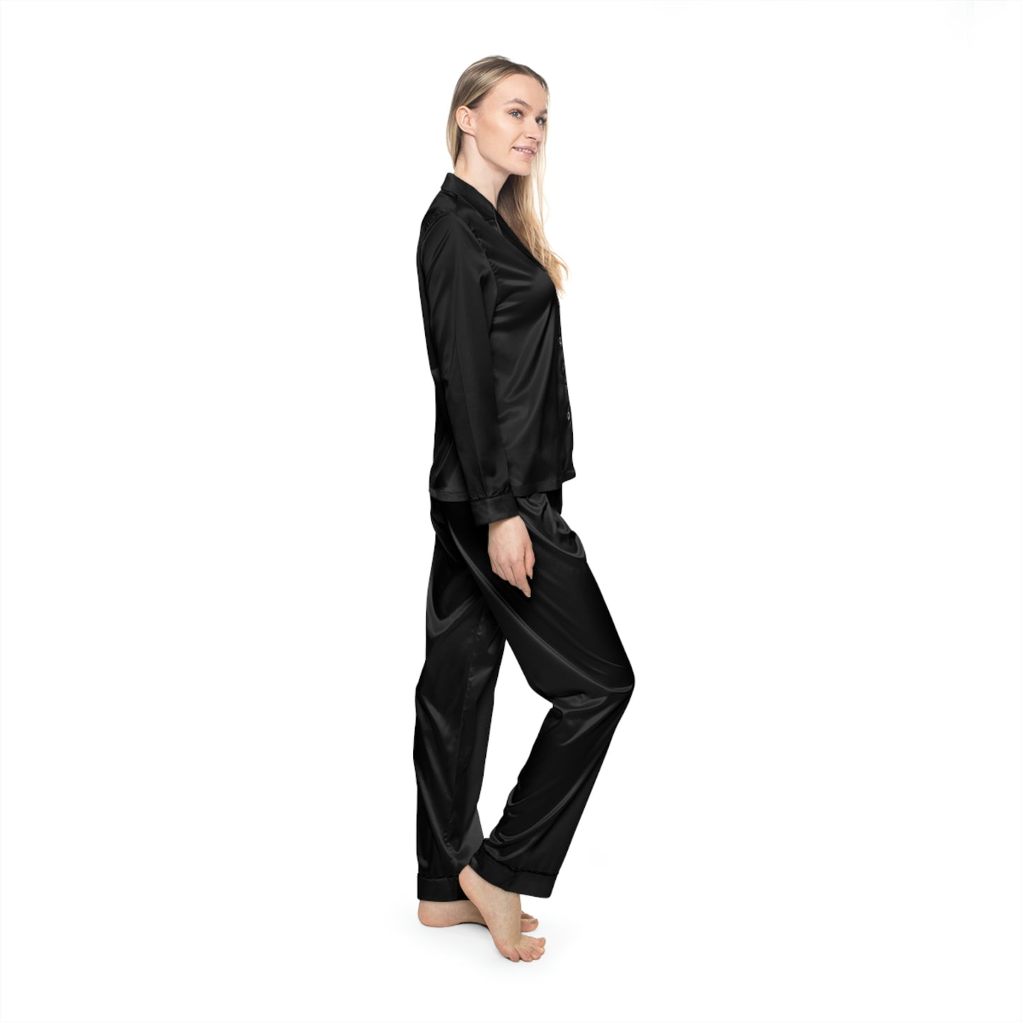 Women's Satin Pajamas (AOP)