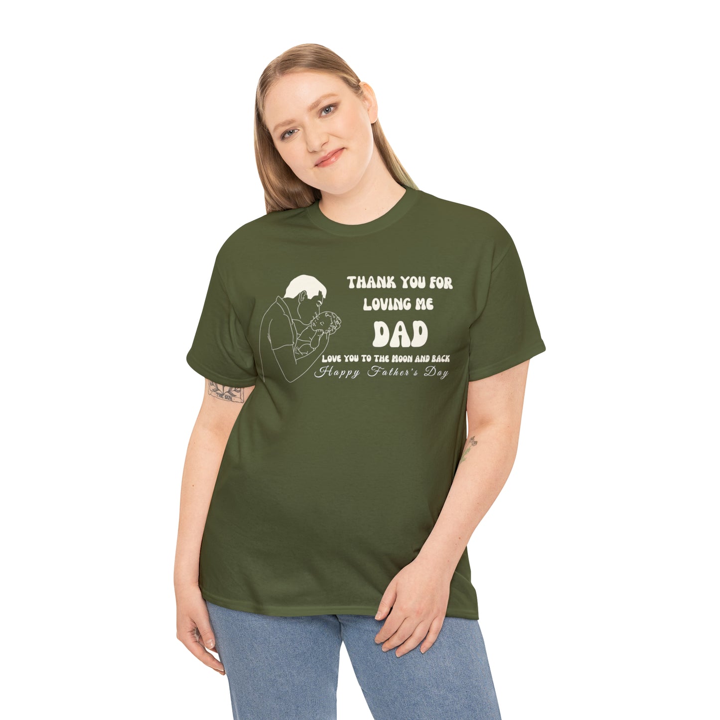 Exotic Print Father's Day Unisex Heavy Cotton Tee