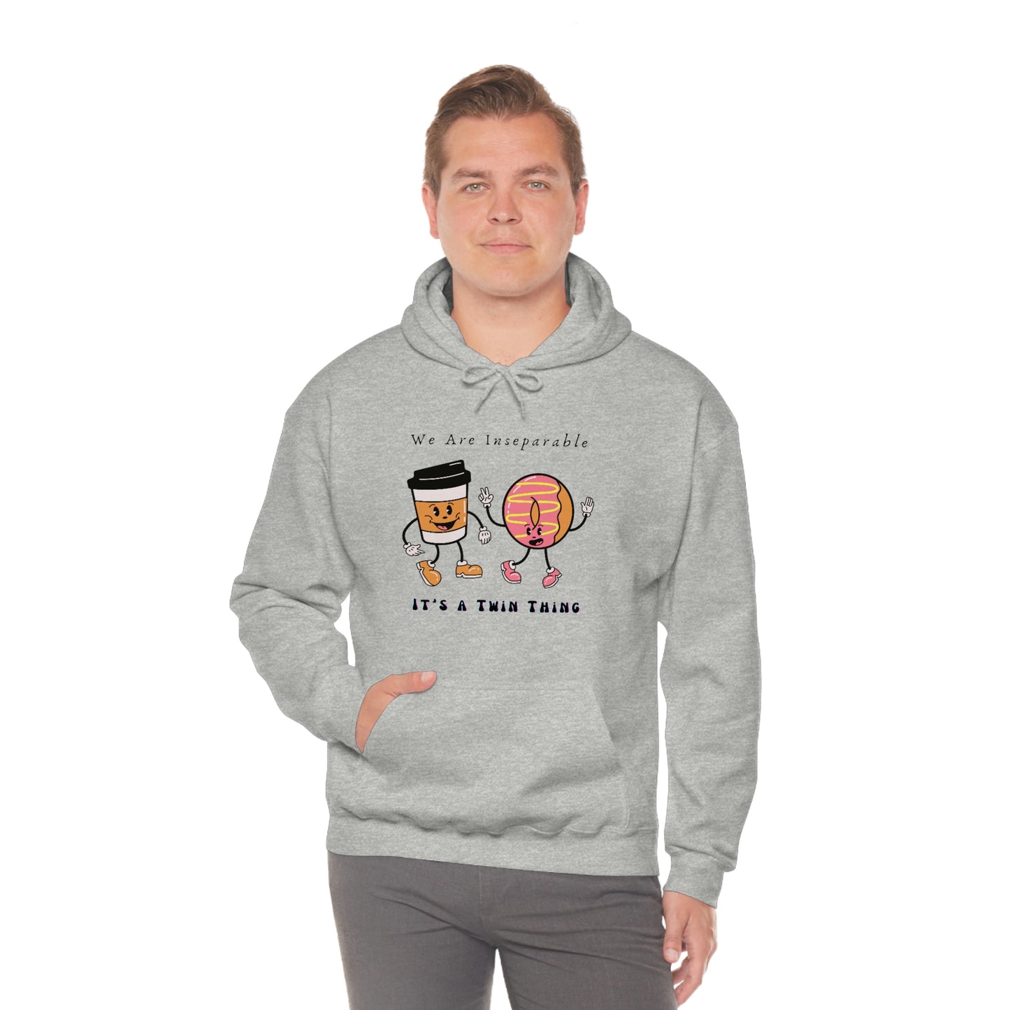 Twin, Unisex Heavy Blend™ Hooded Sweatshirt