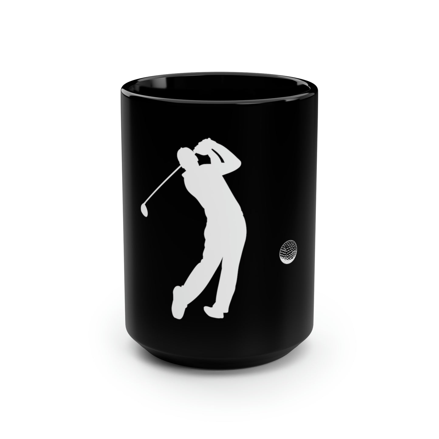 Golf Black Mug, 15oz