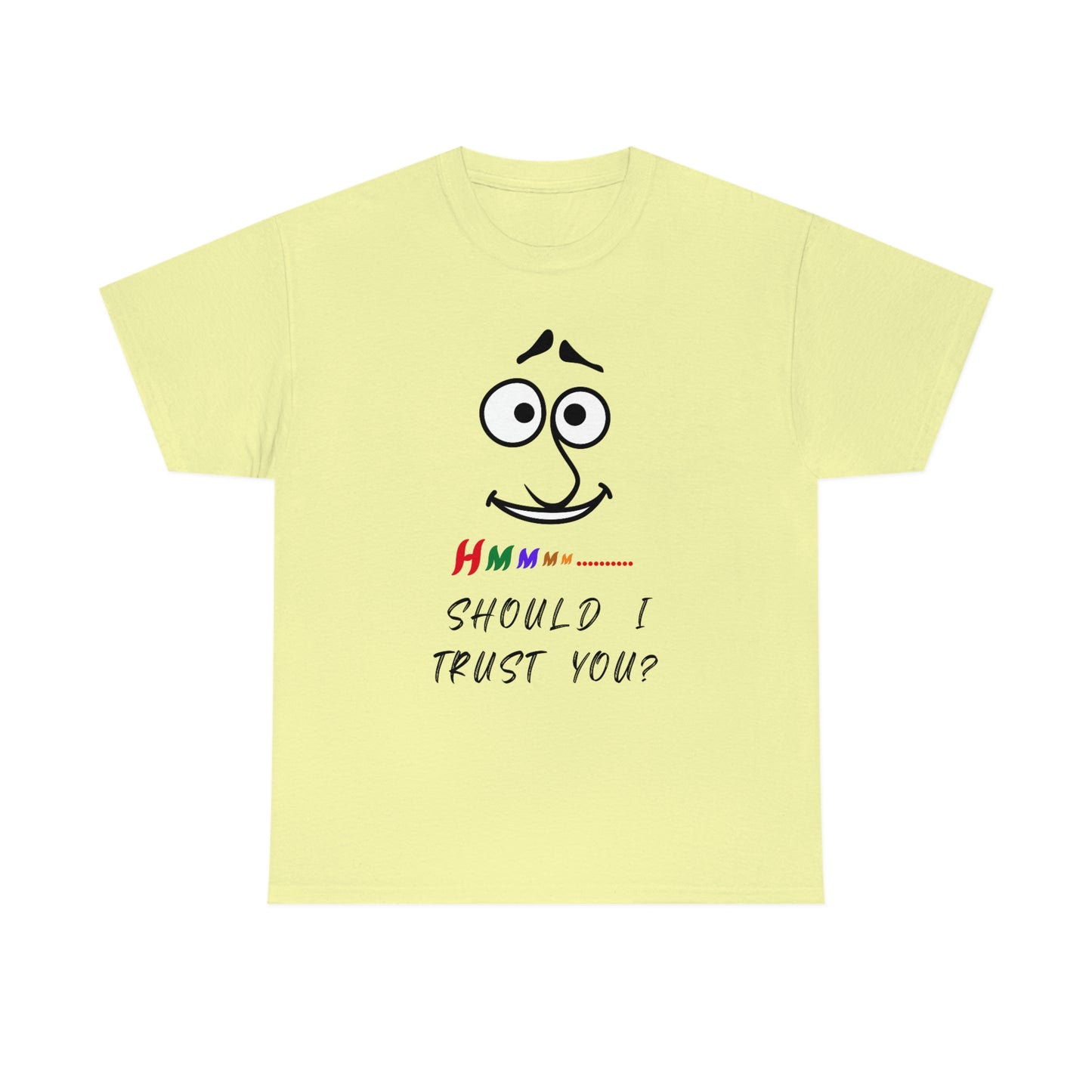 Hmmm, Funny, Unisex Heavy Cotton Tee