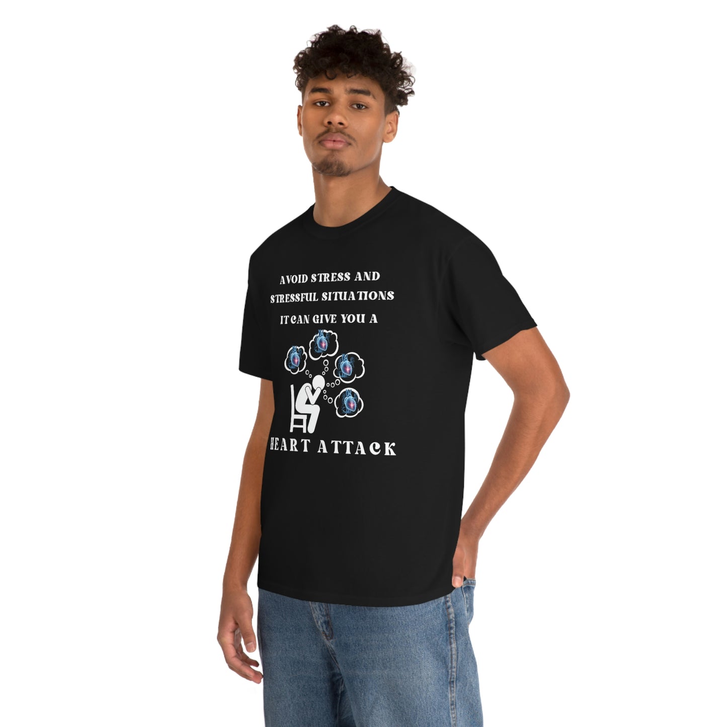 Avoid Stress Unisex Heavy Cotton Tee