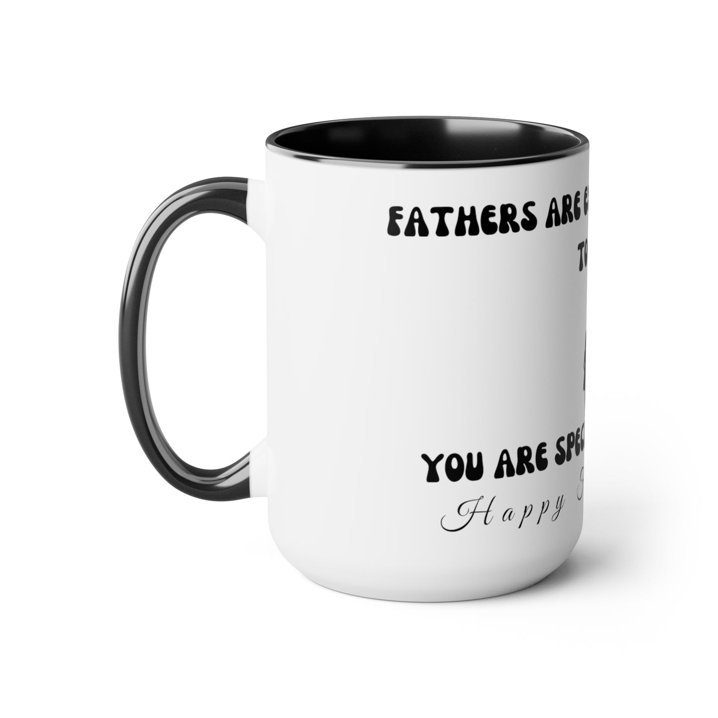 Exotic Print Father's Day Two-Tone Coffee Mugs, 15oz