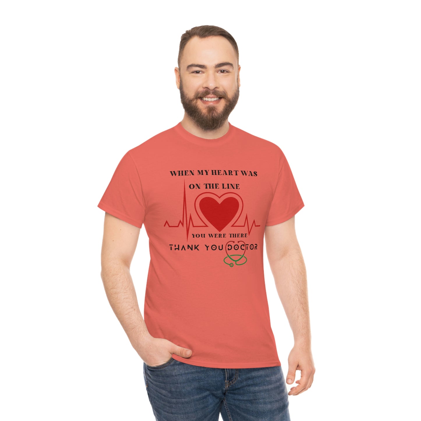 Medical, CVICU, EKG, Unisex Heavy Cotton Tee