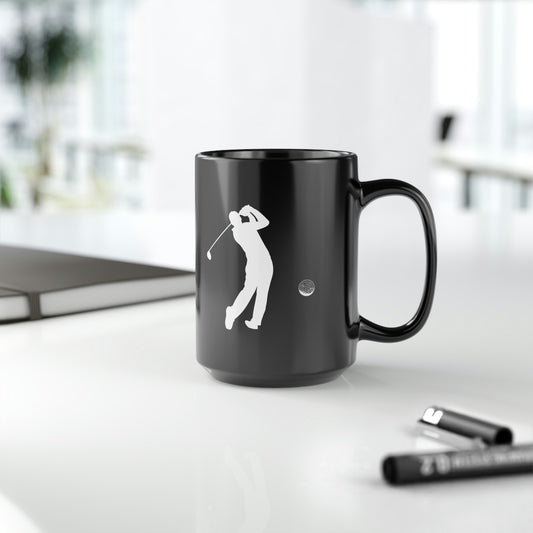 Golf Black Mug, 15oz