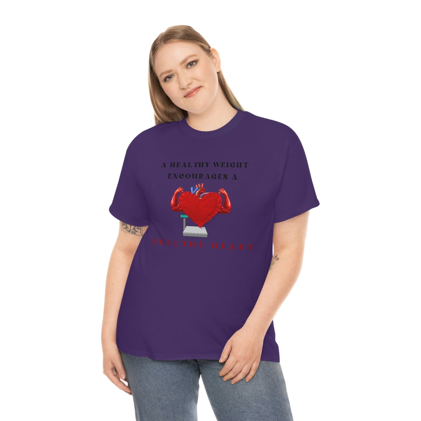 Healthy Weight Healthy Heart Unisex Heavy Cotton Tee