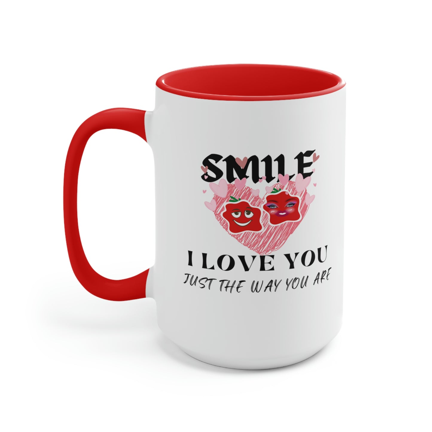 Love Two-Tone Coffee Mugs, 15oz