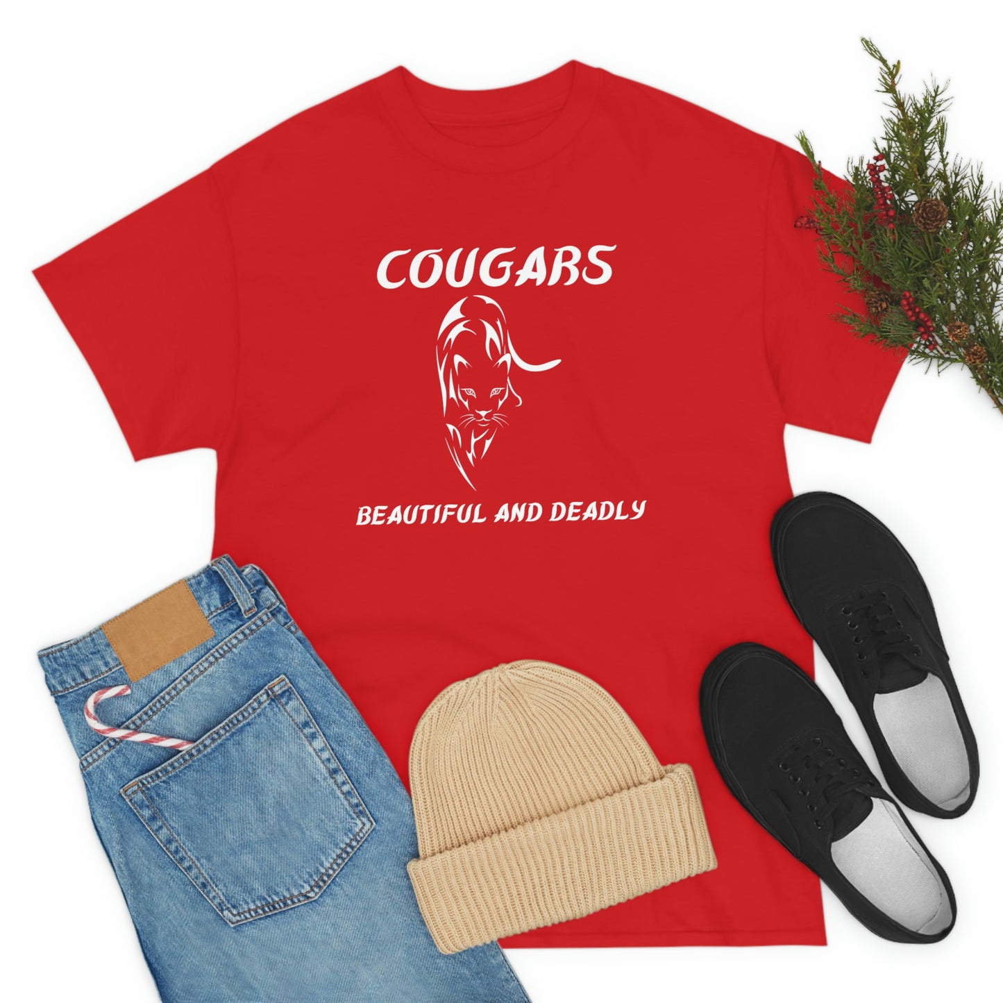 Cougars Unisex Heavy Cotton Tee