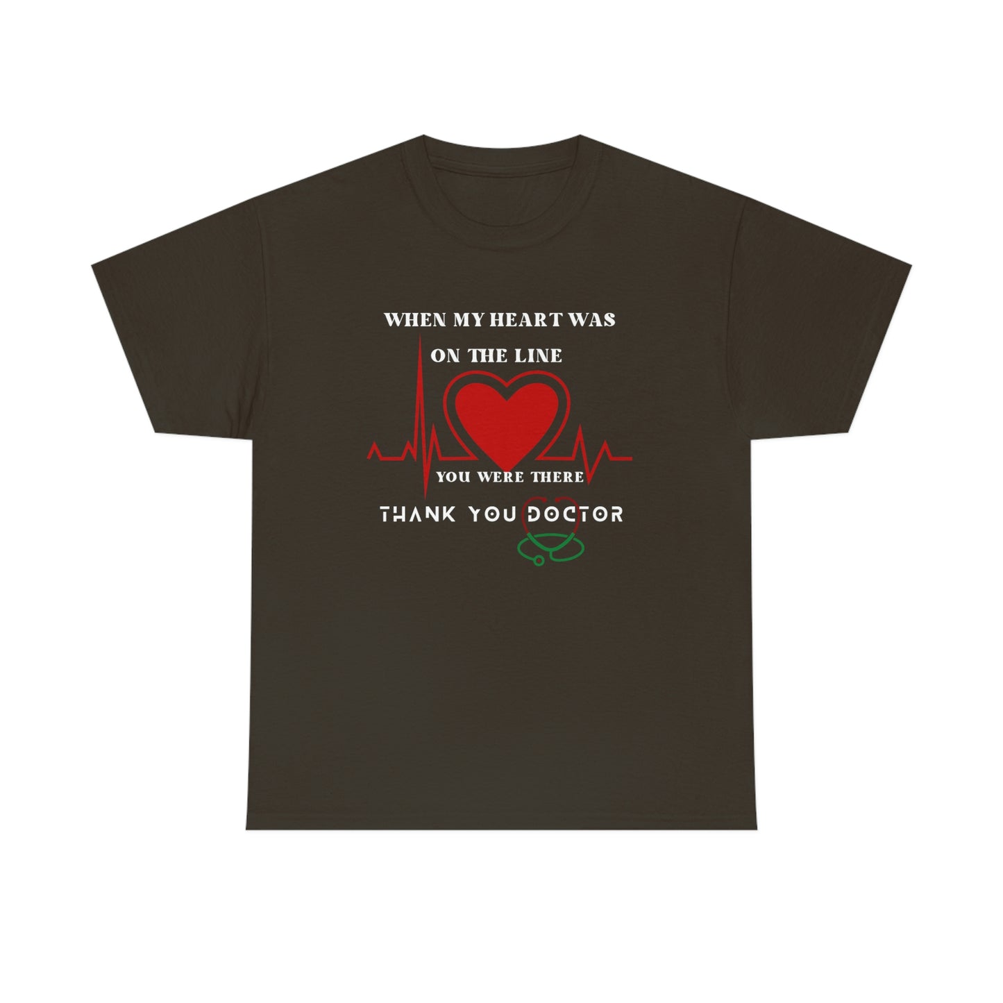 Medical, CVICU, EKG Unisex Heavy Cotton Tee