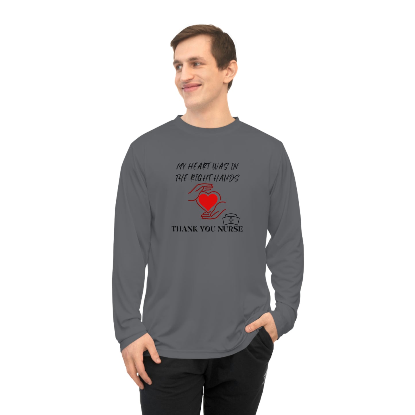 Medical, CVICU, EKG, Unisex Performance Long Sleeve Shirt