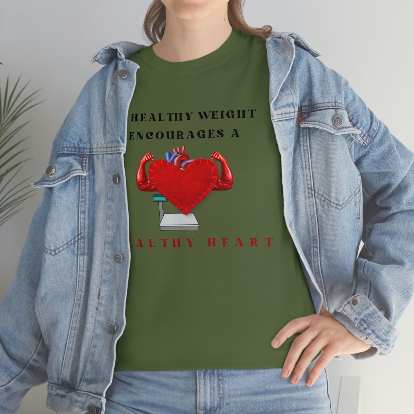 Healthy Weight Healthy Heart Unisex Heavy Cotton Tee