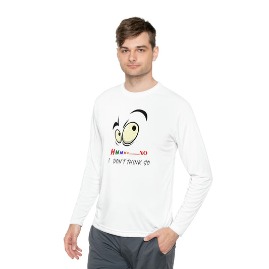 Hmmm, Unisex Lightweight Long Sleeve Tee