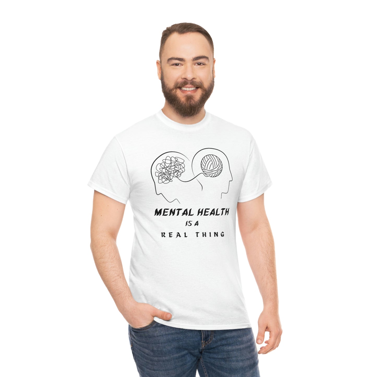 Mental Health Unisex Heavy Cotton Tee