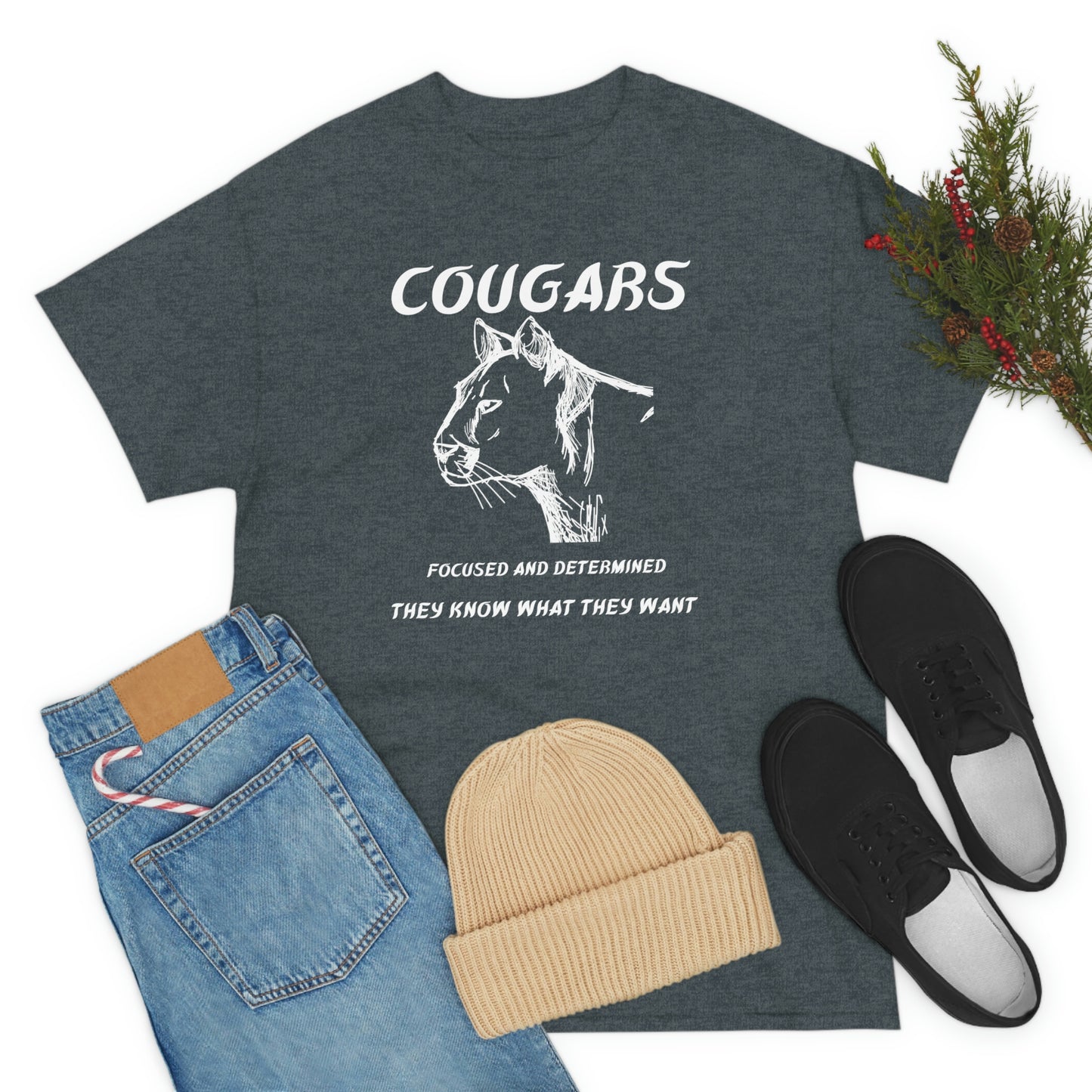 Cougars Unisex Heavy Cotton Tee