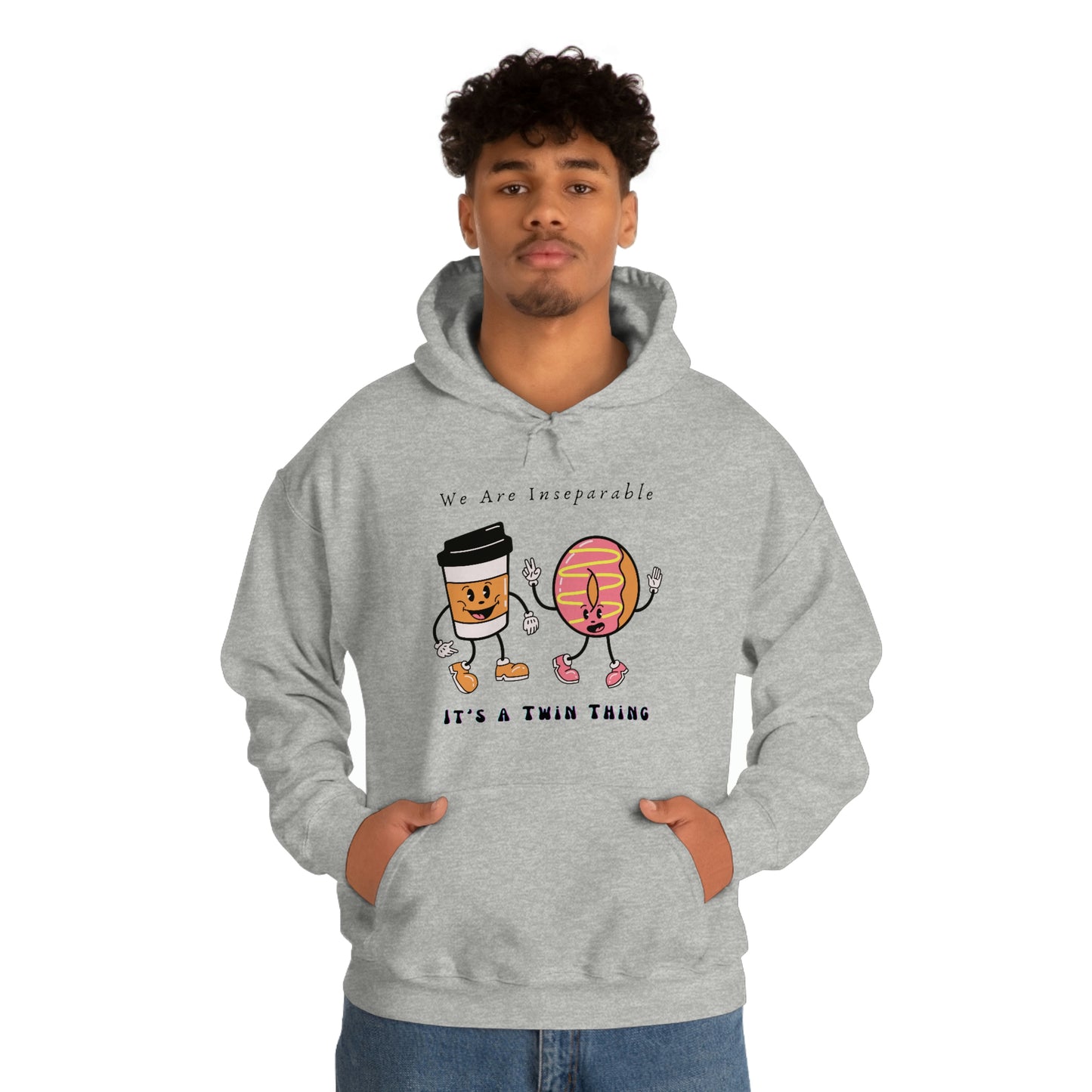 Twin, Unisex Heavy Blend™ Hooded Sweatshirt