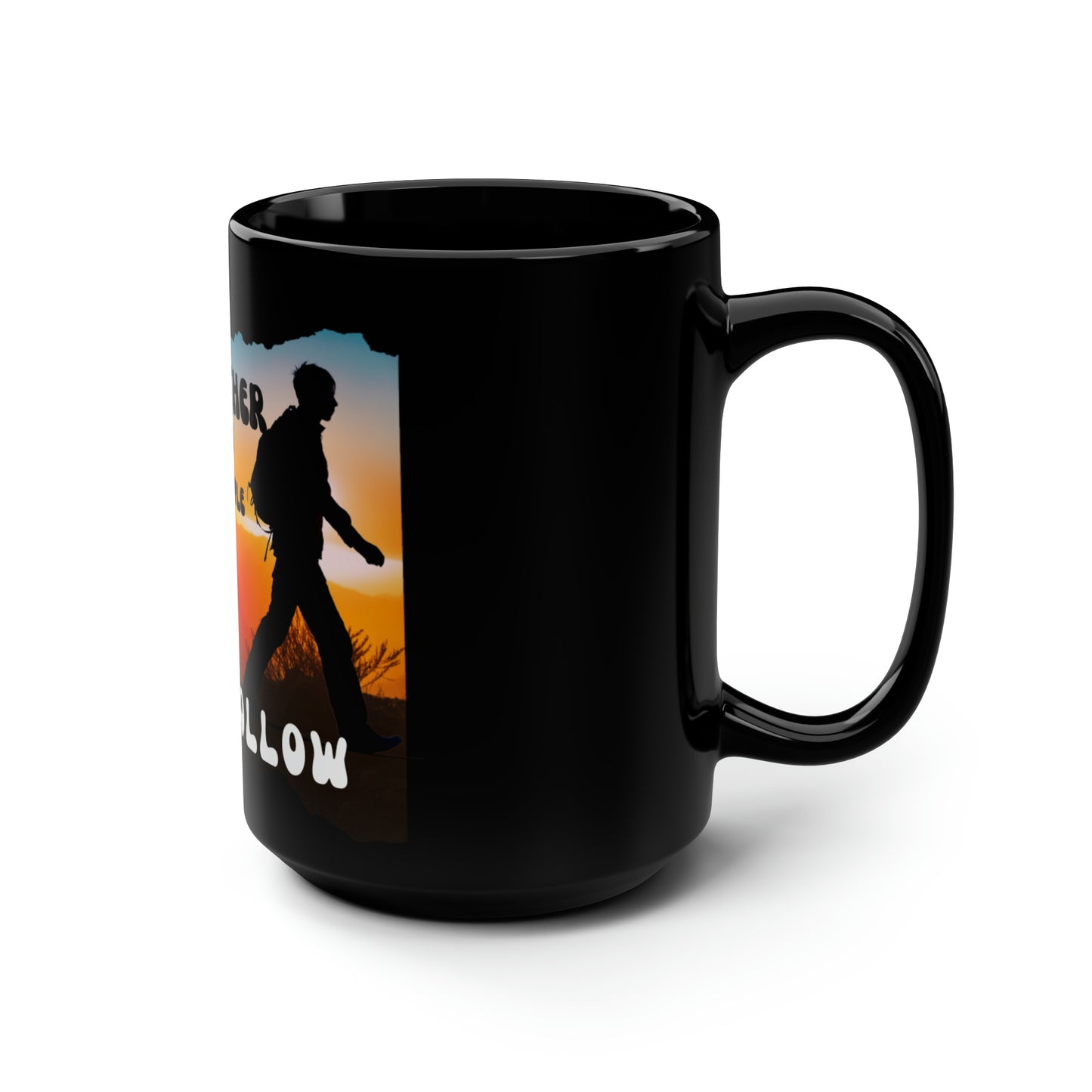 Exotic Print Father' Day Black Mug, 15oz