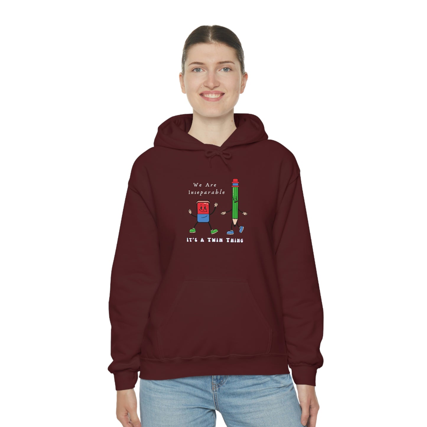 Twin, Unisex Heavy Blend™ Hooded Sweatshirt