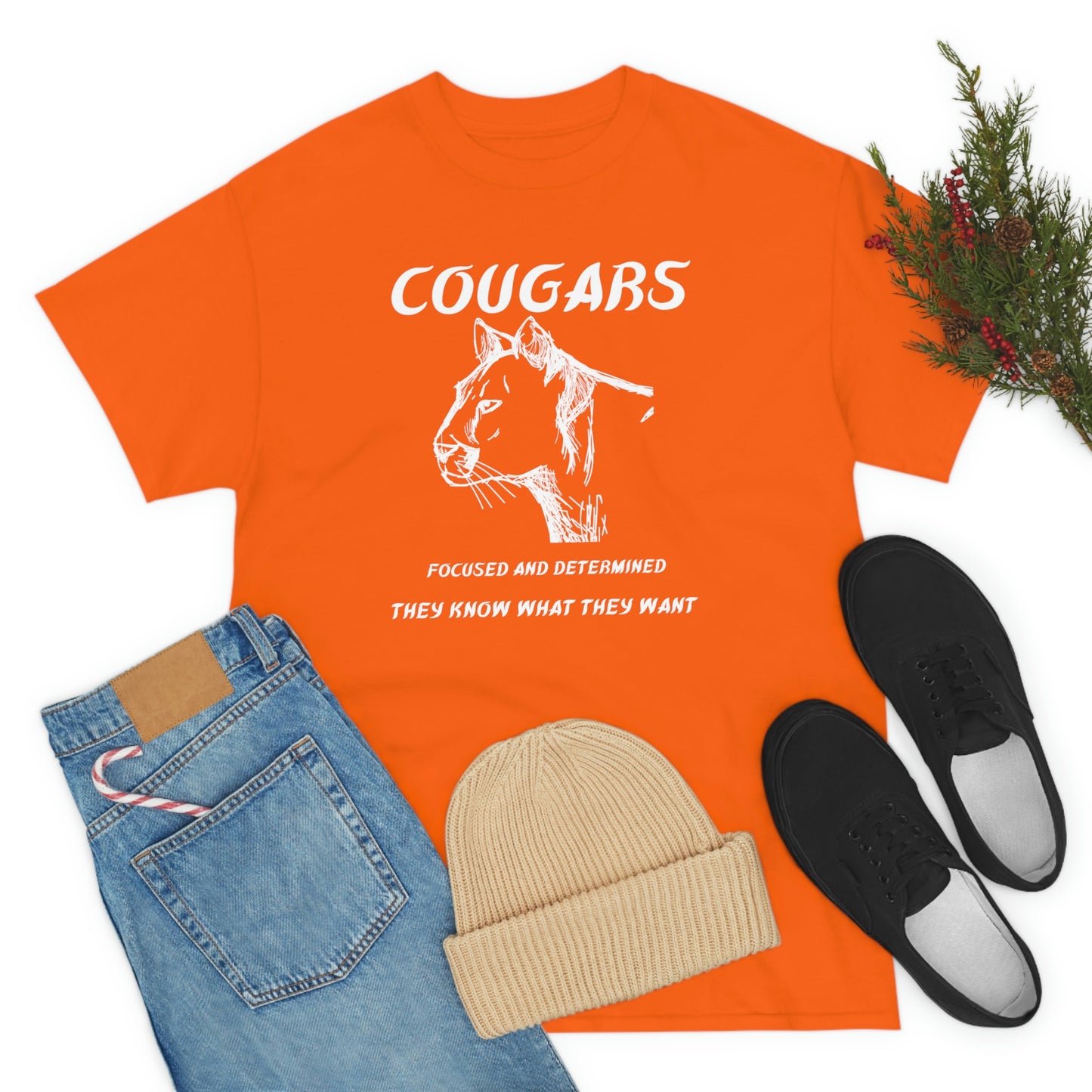 Cougars Unisex Heavy Cotton Tee