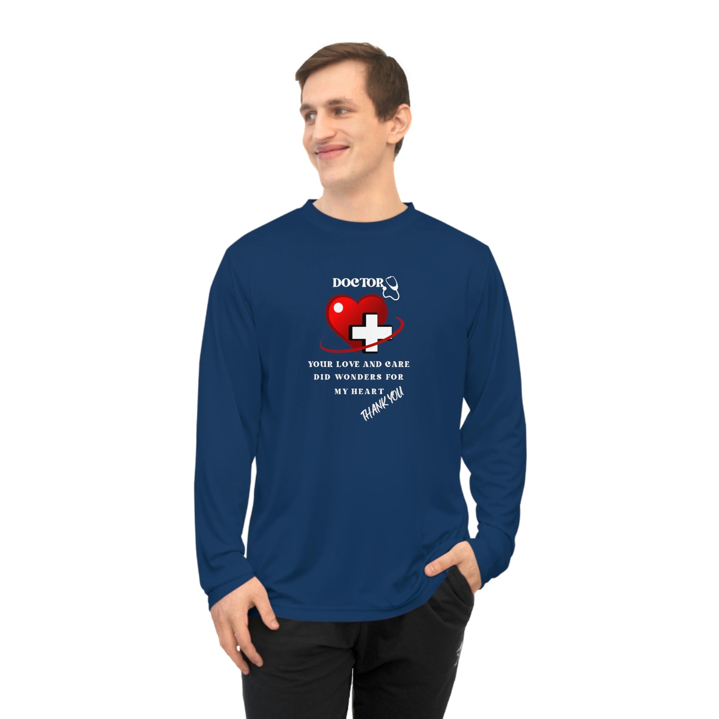 Medical, CVICU, EKG, Unisex Performance Long Sleeve Shirt