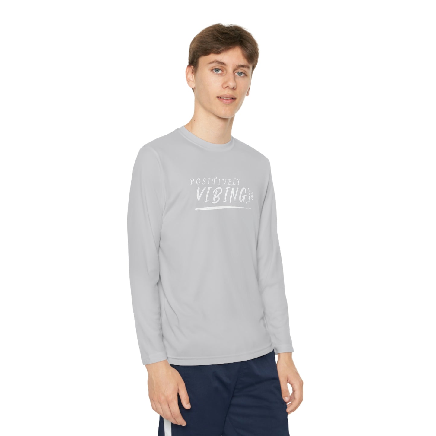 Vibes, Youth Long Sleeve Competitor Tee