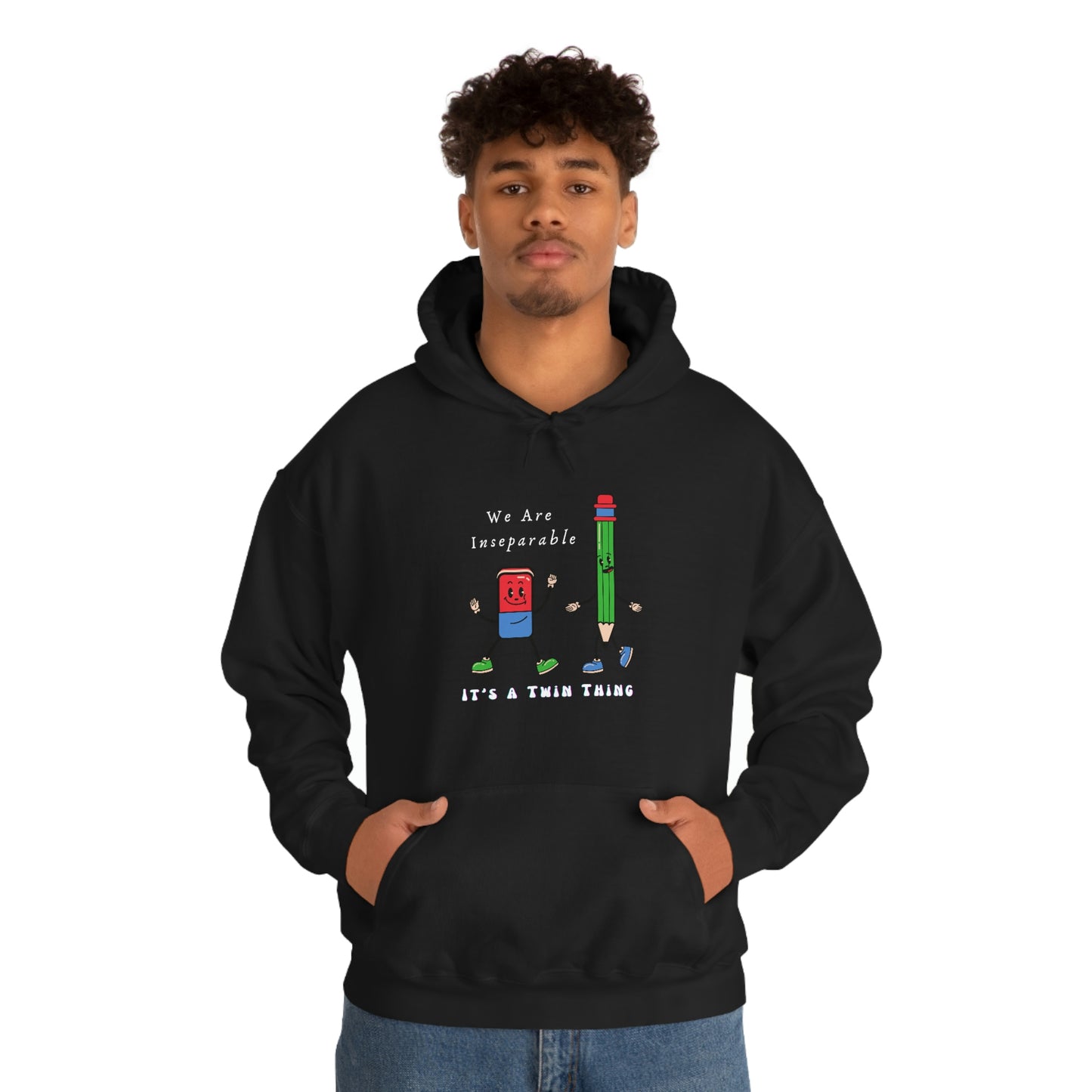 Twin, Unisex Heavy Blend™ Hooded Sweatshirt