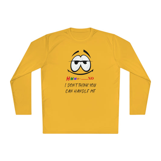 Hmmm, Unisex Lightweight Long Sleeve Tee