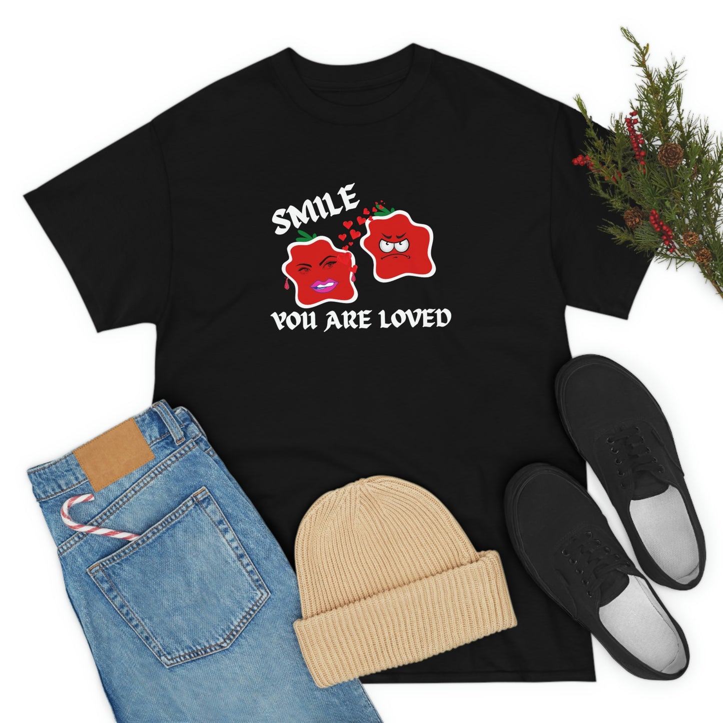 Smile, You Are Loved Unisex Heavy Cotton Tee