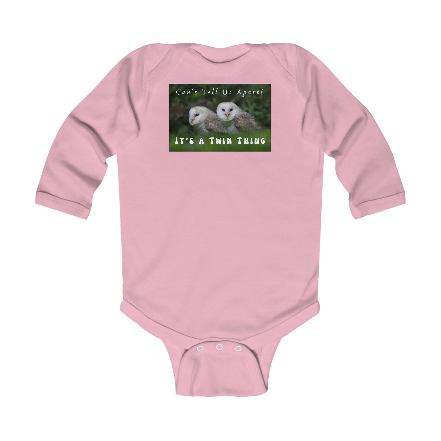 Baby Talk, Twin, Infant Long Sleeve Bodysuit