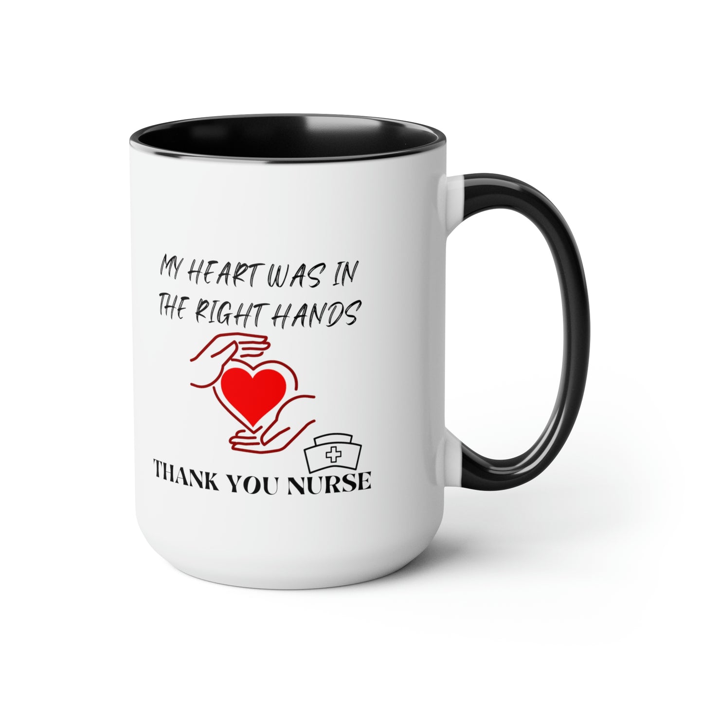 Medical, CVICU, EKG, Two-Tone Coffee Mugs, 15oz