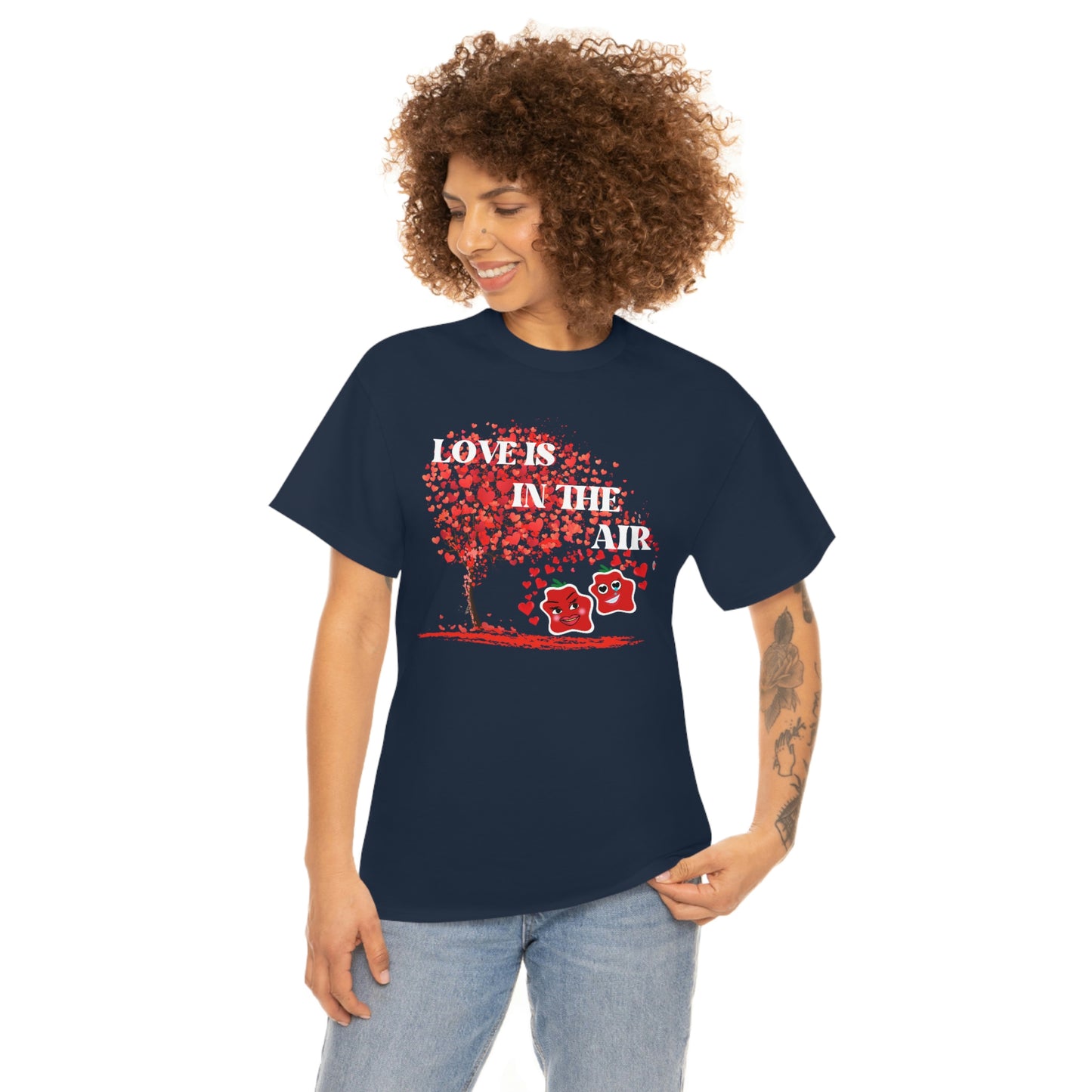 Love Is In The Air Smile Unisex Heavy Cotton Tee