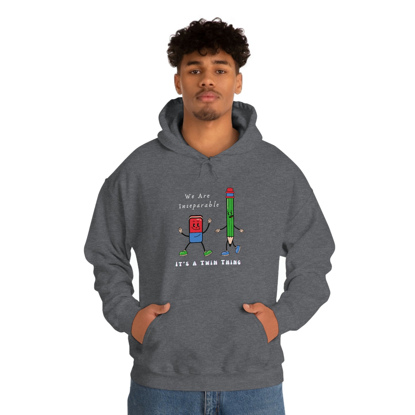 Twin, Unisex Heavy Blend™ Hooded Sweatshirt