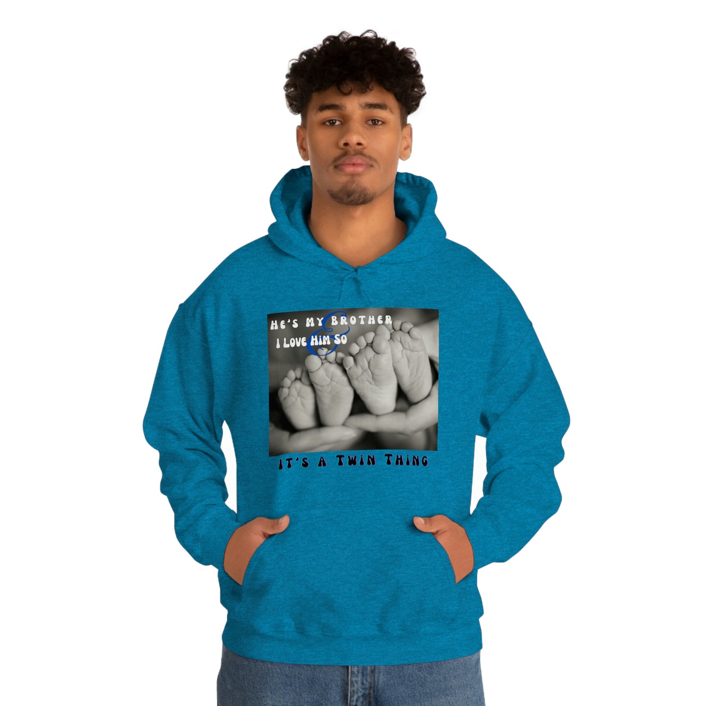 Twin, Unisex Heavy Blend™ Hooded Sweatshirt