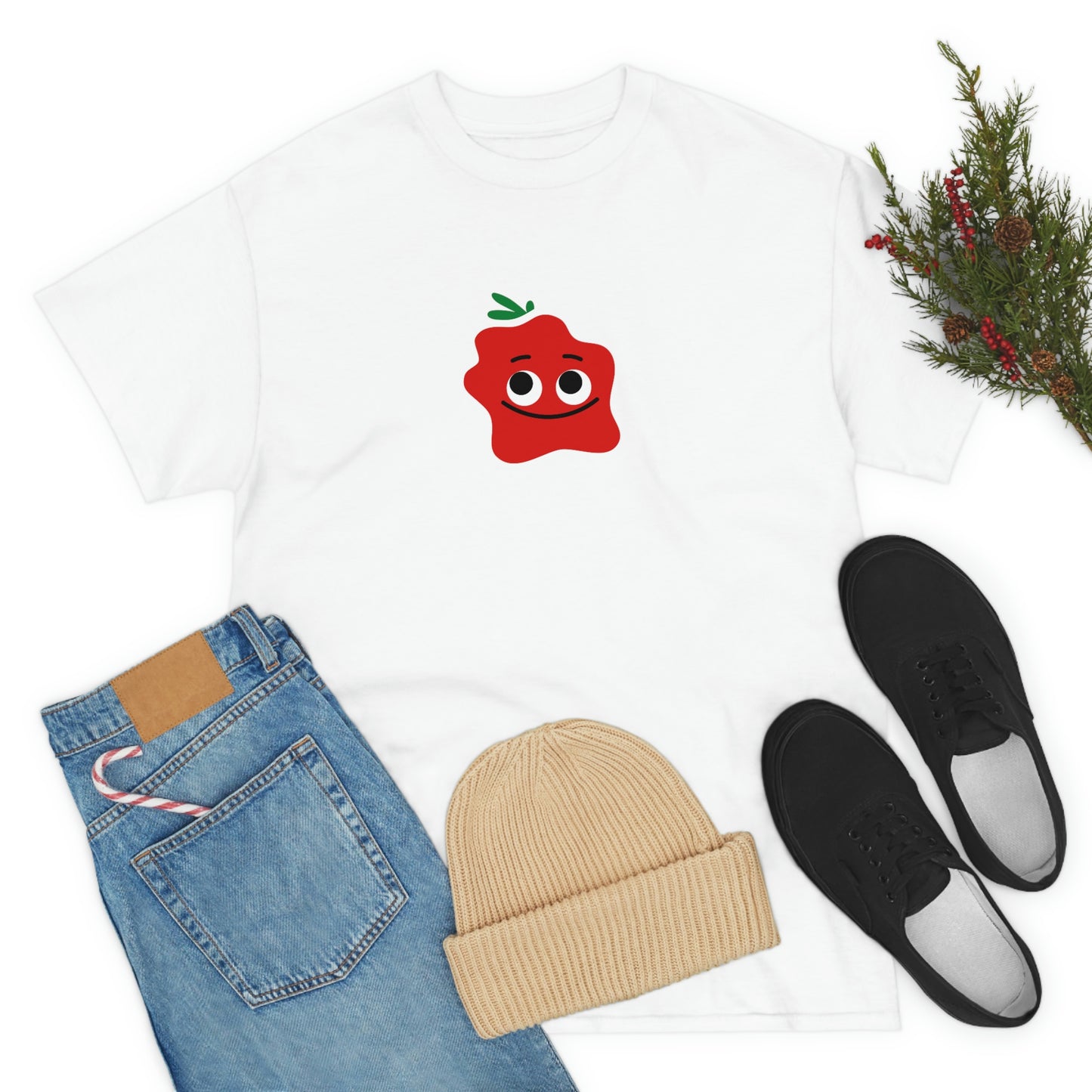 I Love You, Put On A Happy Face, Smile Unisex Heavy Cotton Tee