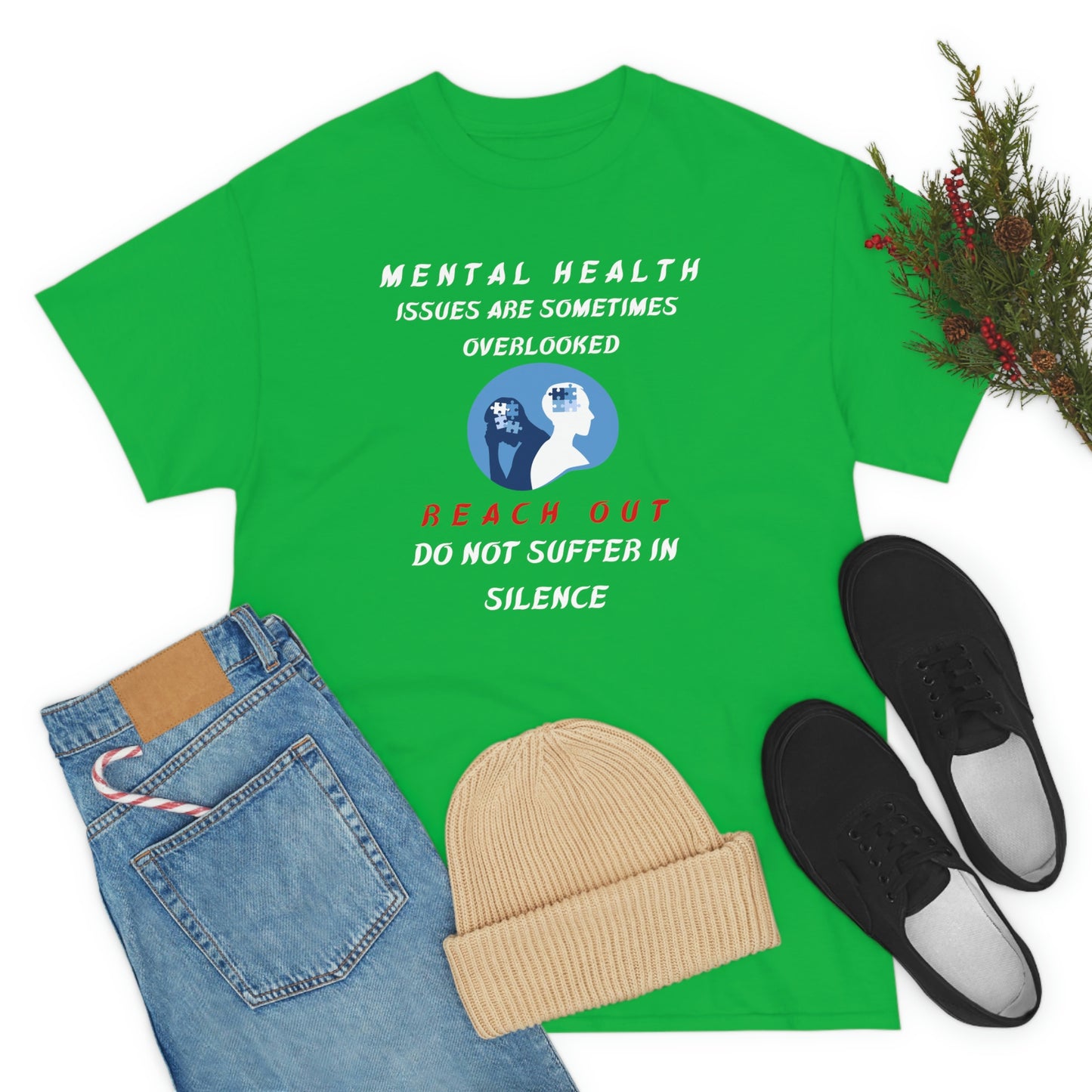 Mental Health Unisex Heavy Cotton Tee