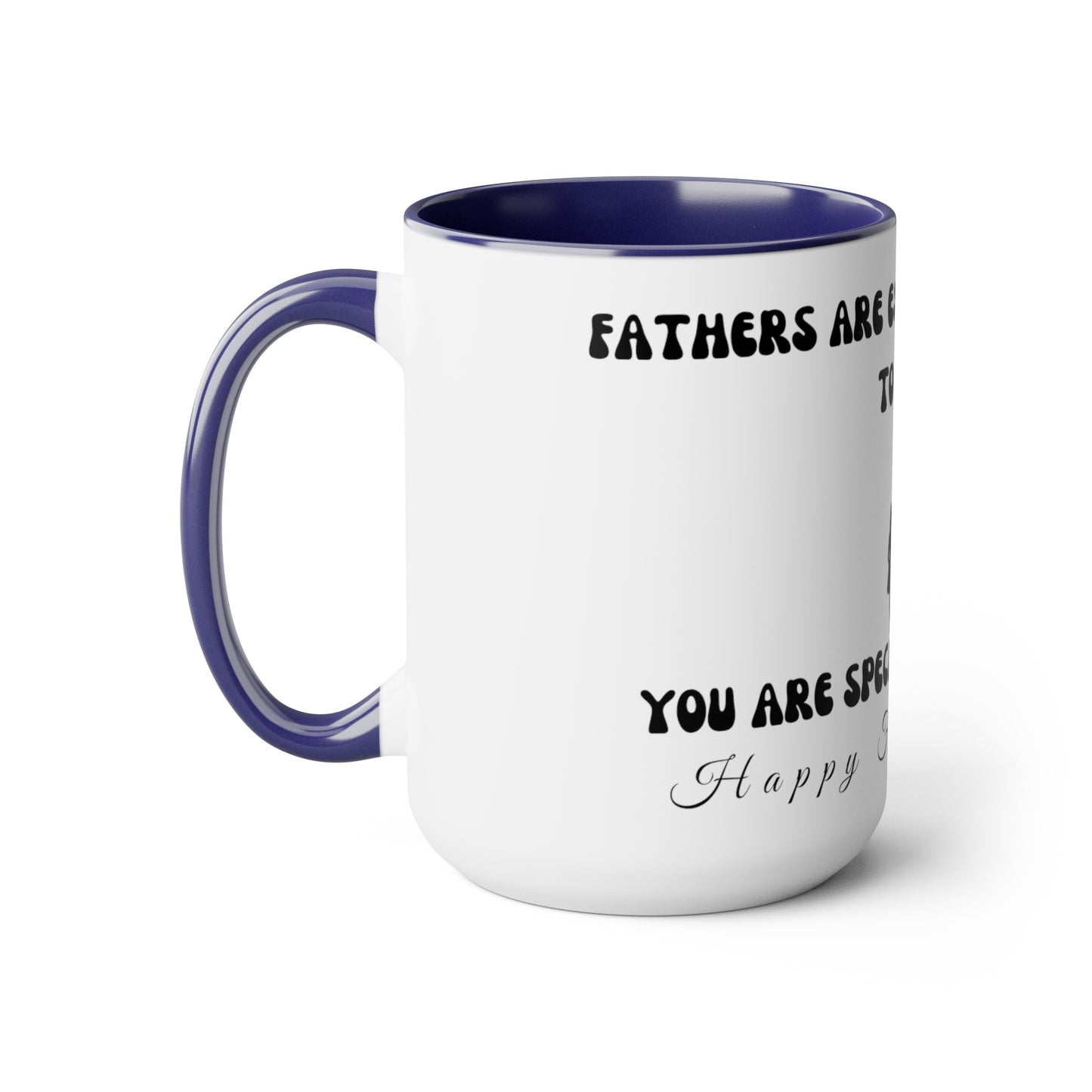 Exotic Print Father's Day Two-Tone Coffee Mugs, 15oz