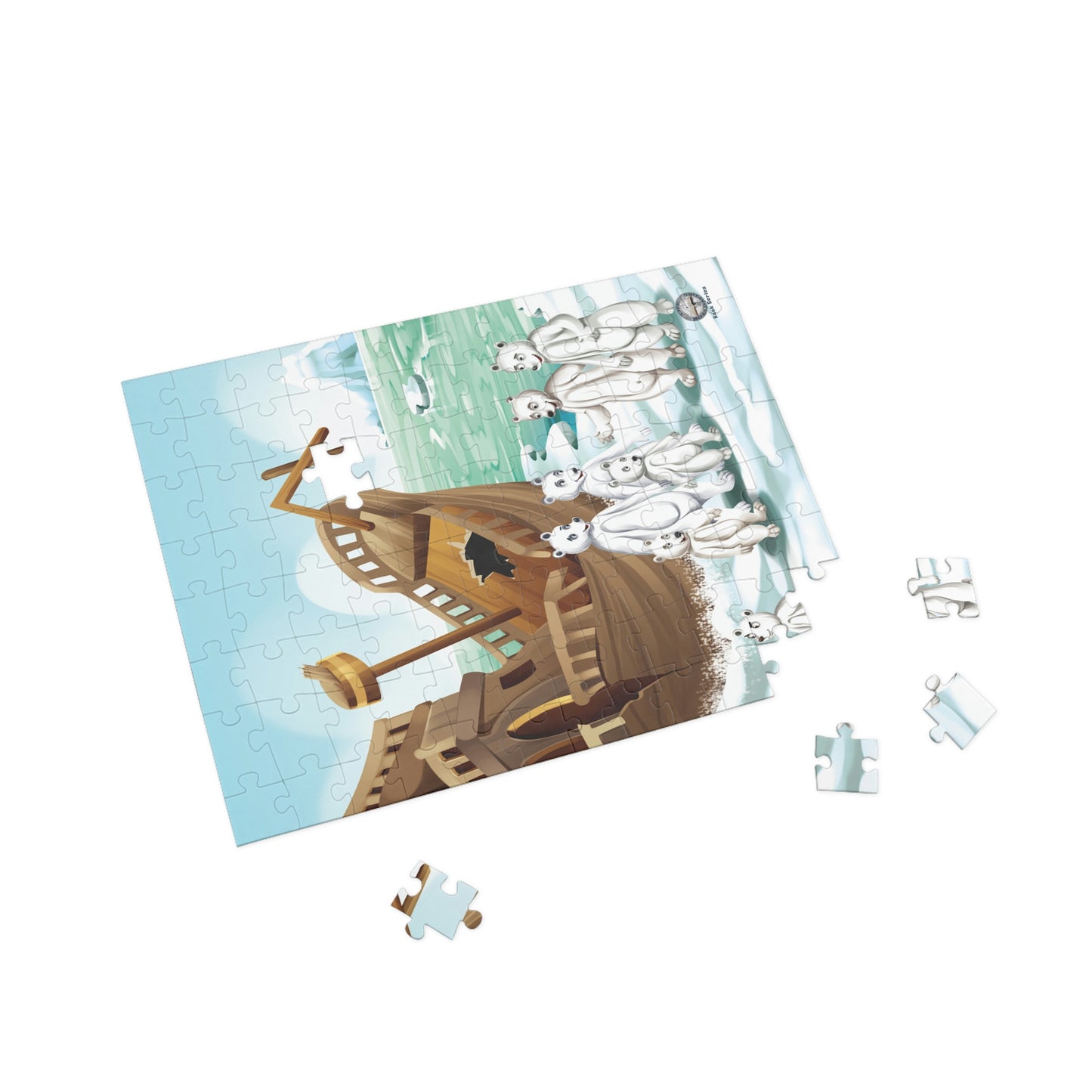 Poro the Polar Bear Shipwreck Puzzle (96, 252, 500, 1000-Piece)