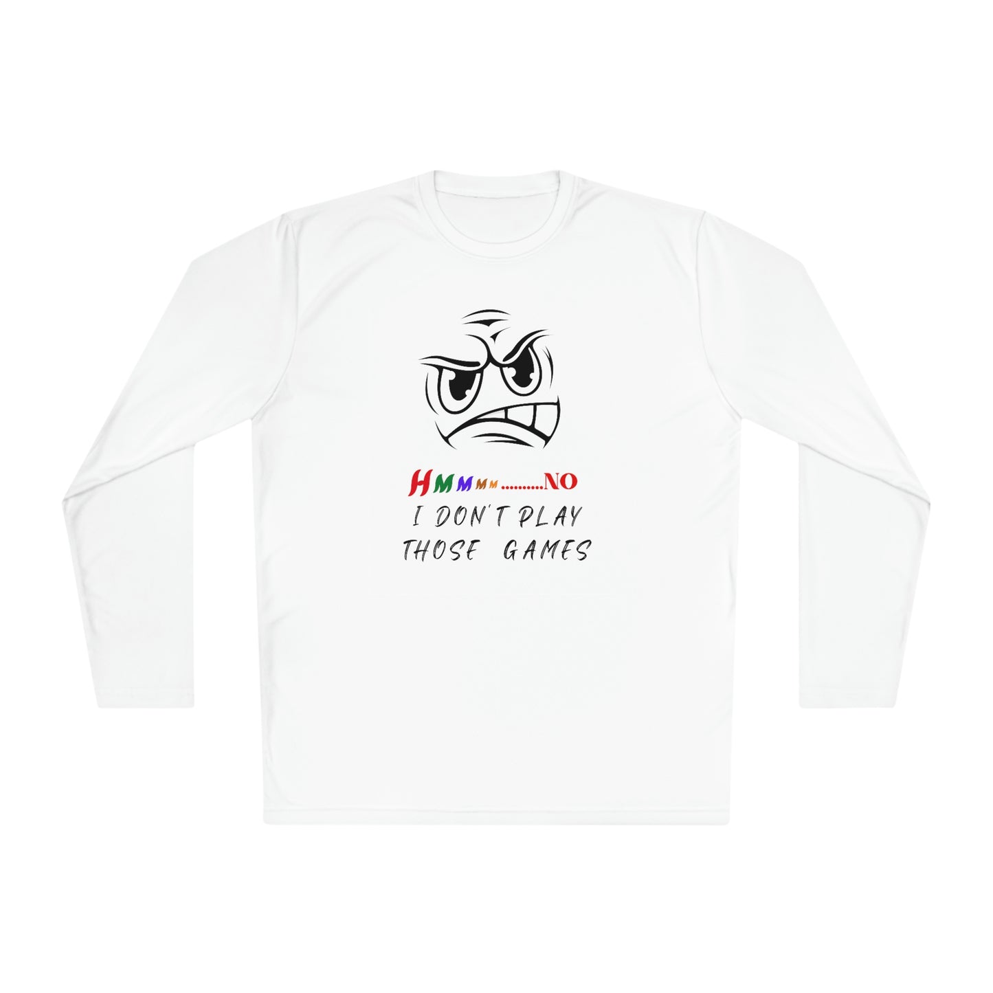 Hmmm, Unisex Lightweight Long Sleeve Tee