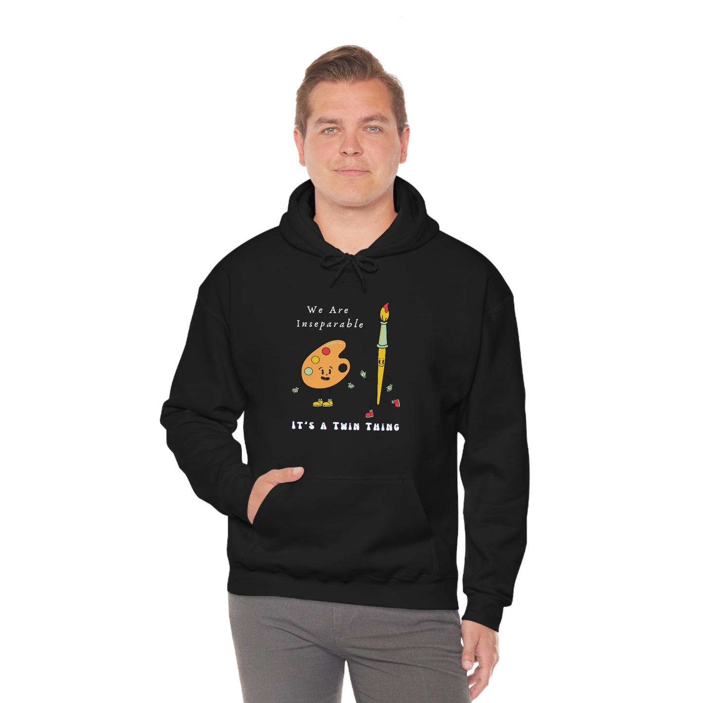 Twin, Unisex Heavy Blend™ Hooded Sweatshirt