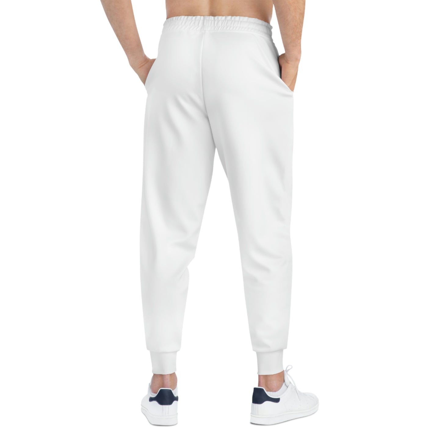 Jaguar White Athletic Joggers (AOP)