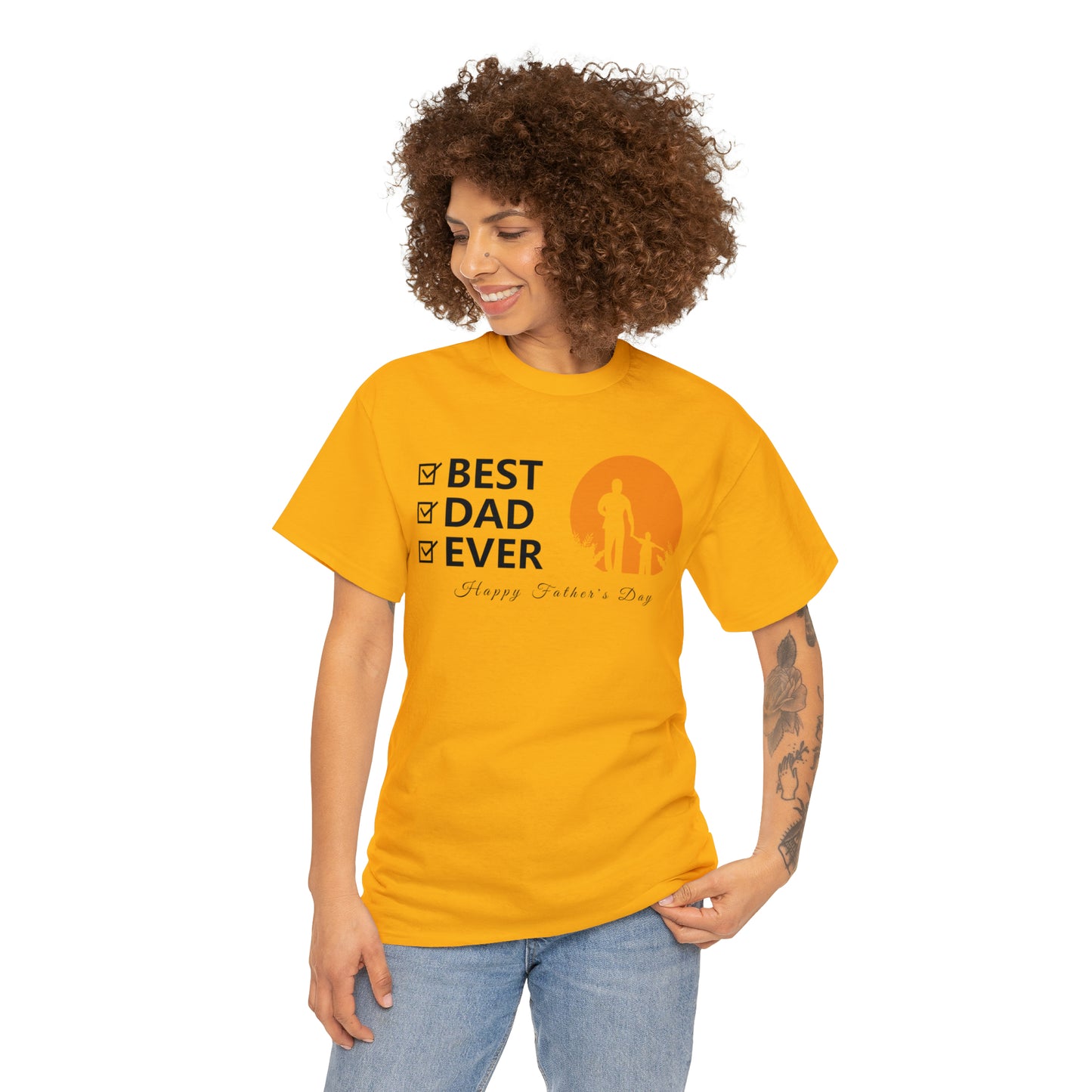 Exotic Print Father's Day Unisex Heavy Cotton Tee