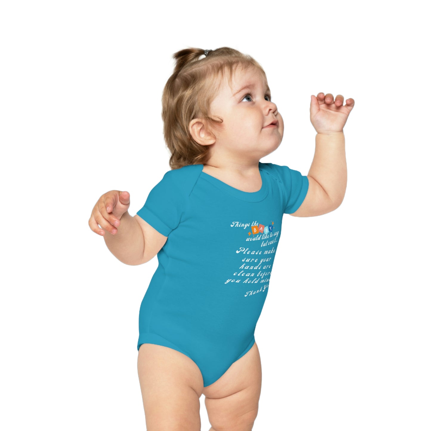 Baby Talk, Combed Cotton Baby Bodysuit