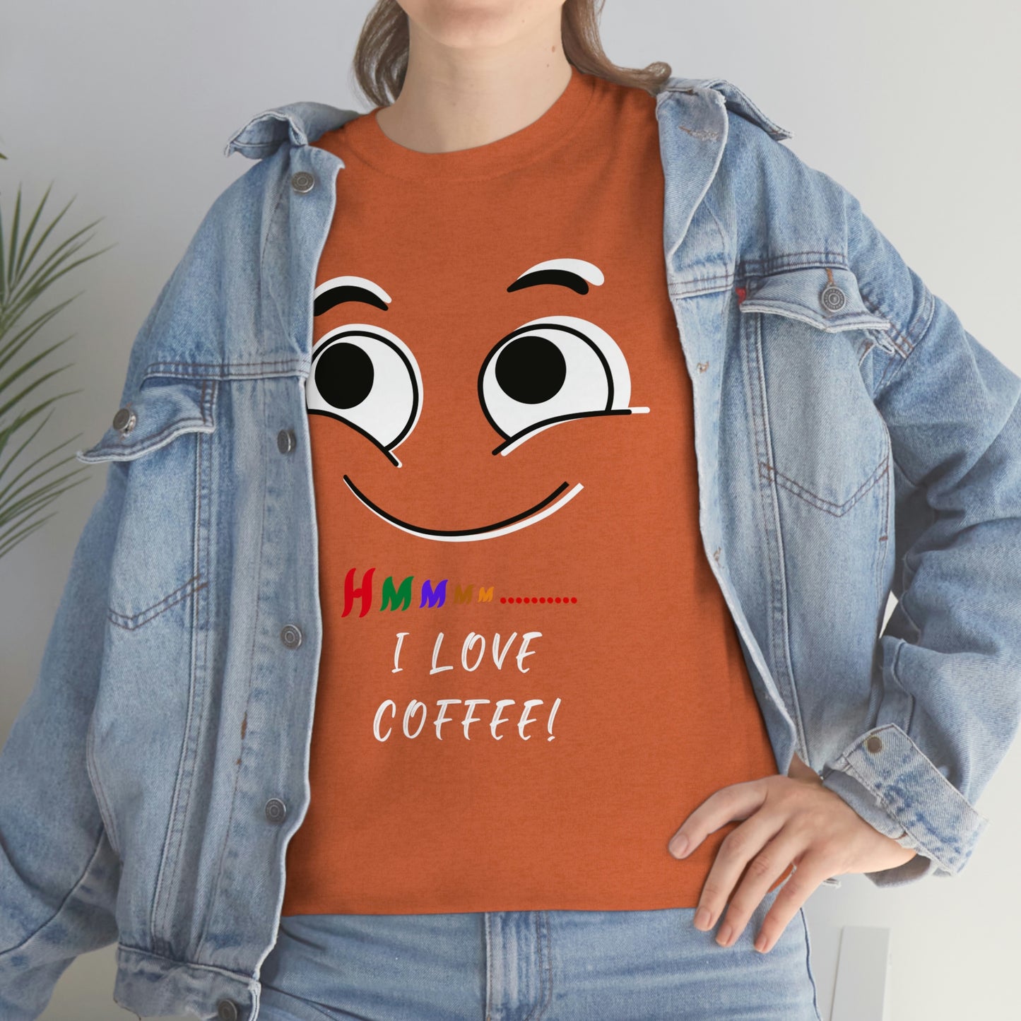 Hmmm... I Love Coffee! Unisex Heavy Cotton Tee