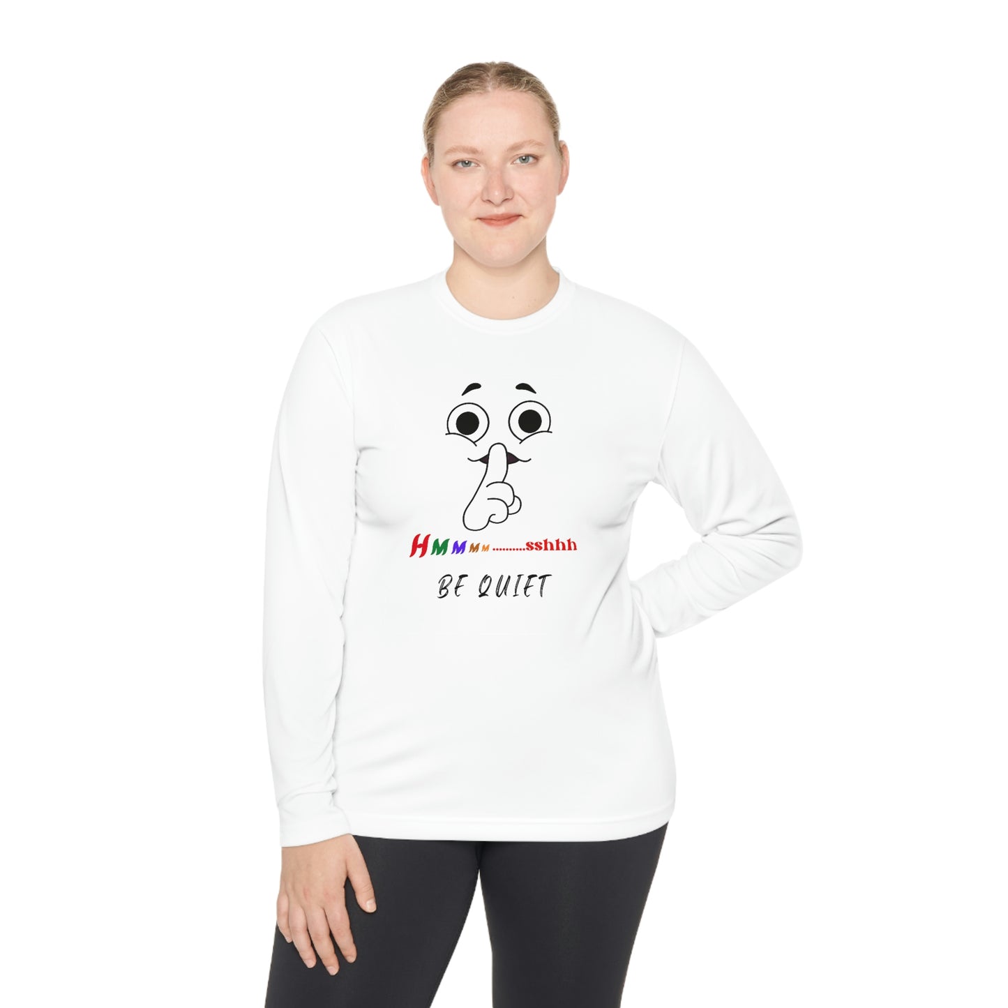 Hmmm, Unisex Lightweight Long Sleeve Tee