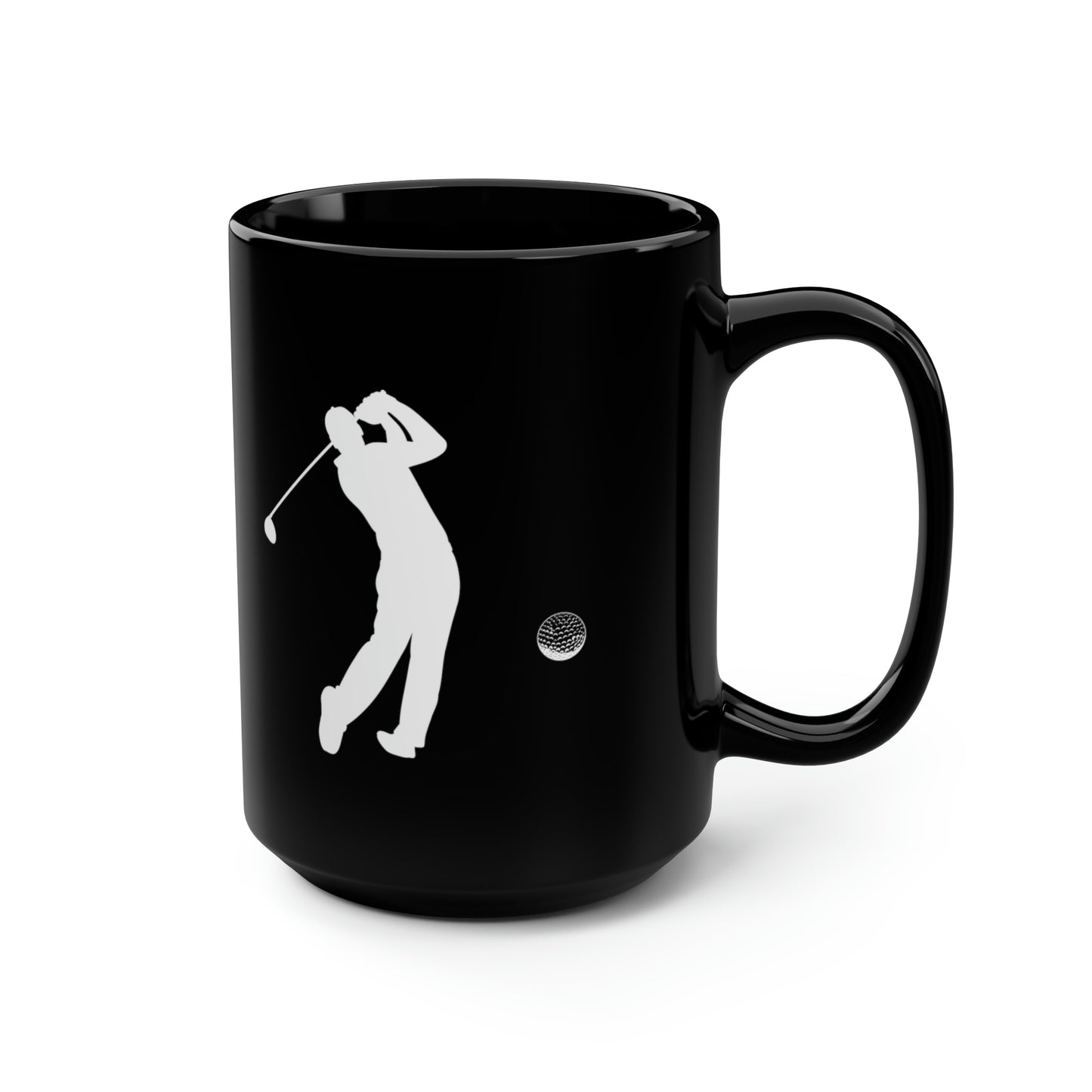 Golf Black Mug, 15oz