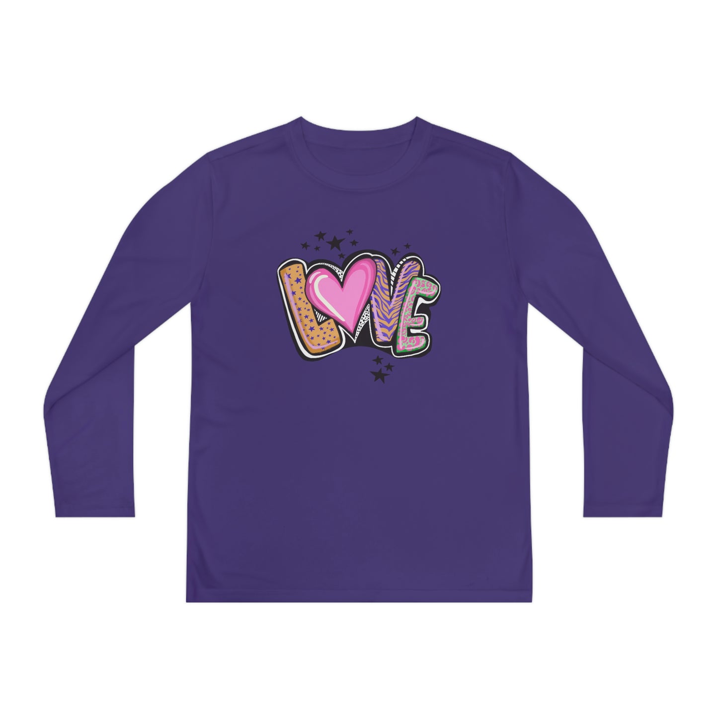 Vibes, Youth Long Sleeve Competitor Tee