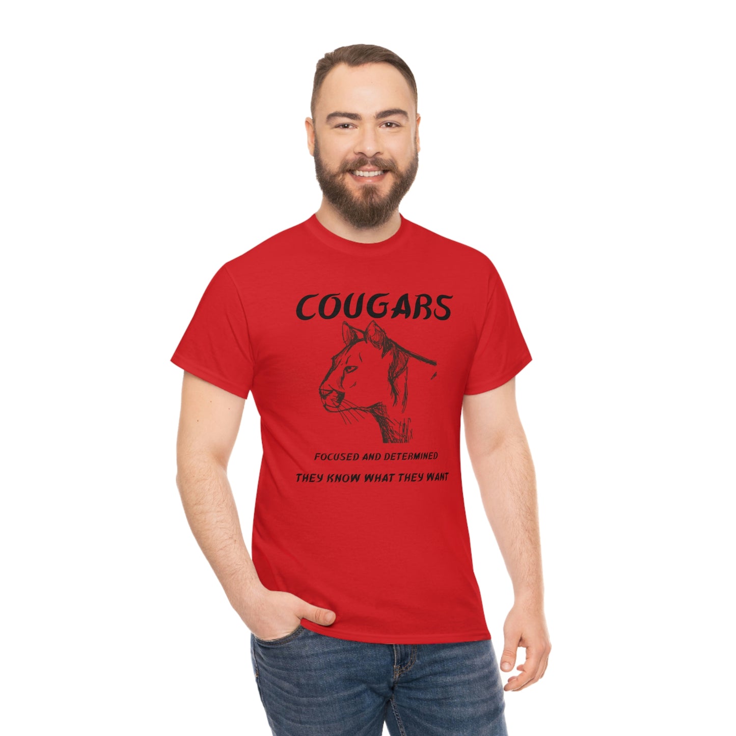 Cougars Unisex Heavy Cotton Tee