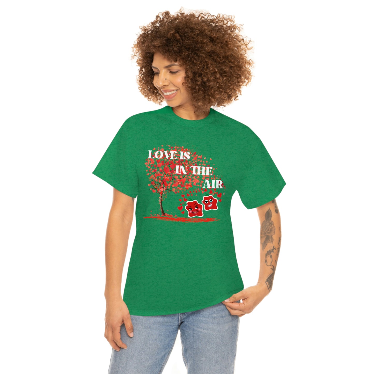 Love Is In The Air Smile Unisex Heavy Cotton Tee