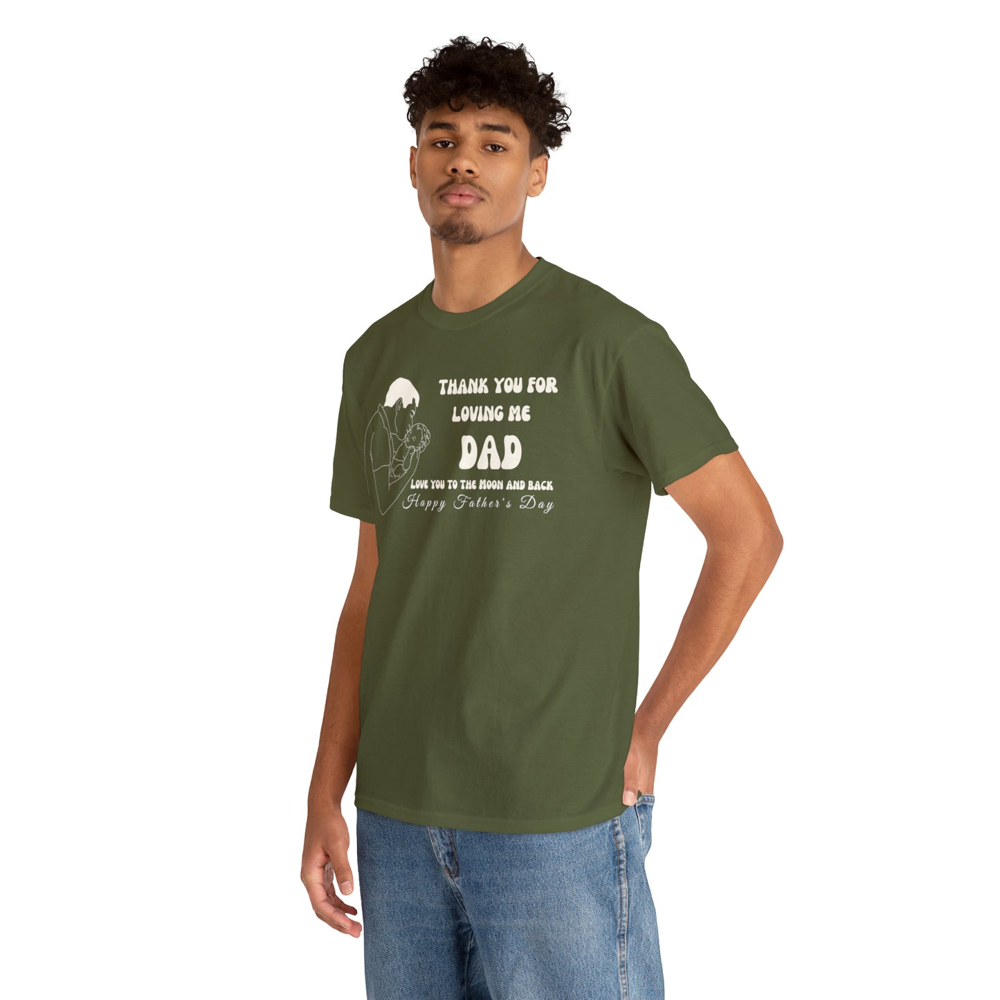 Exotic Print Father's Day Unisex Heavy Cotton Tee